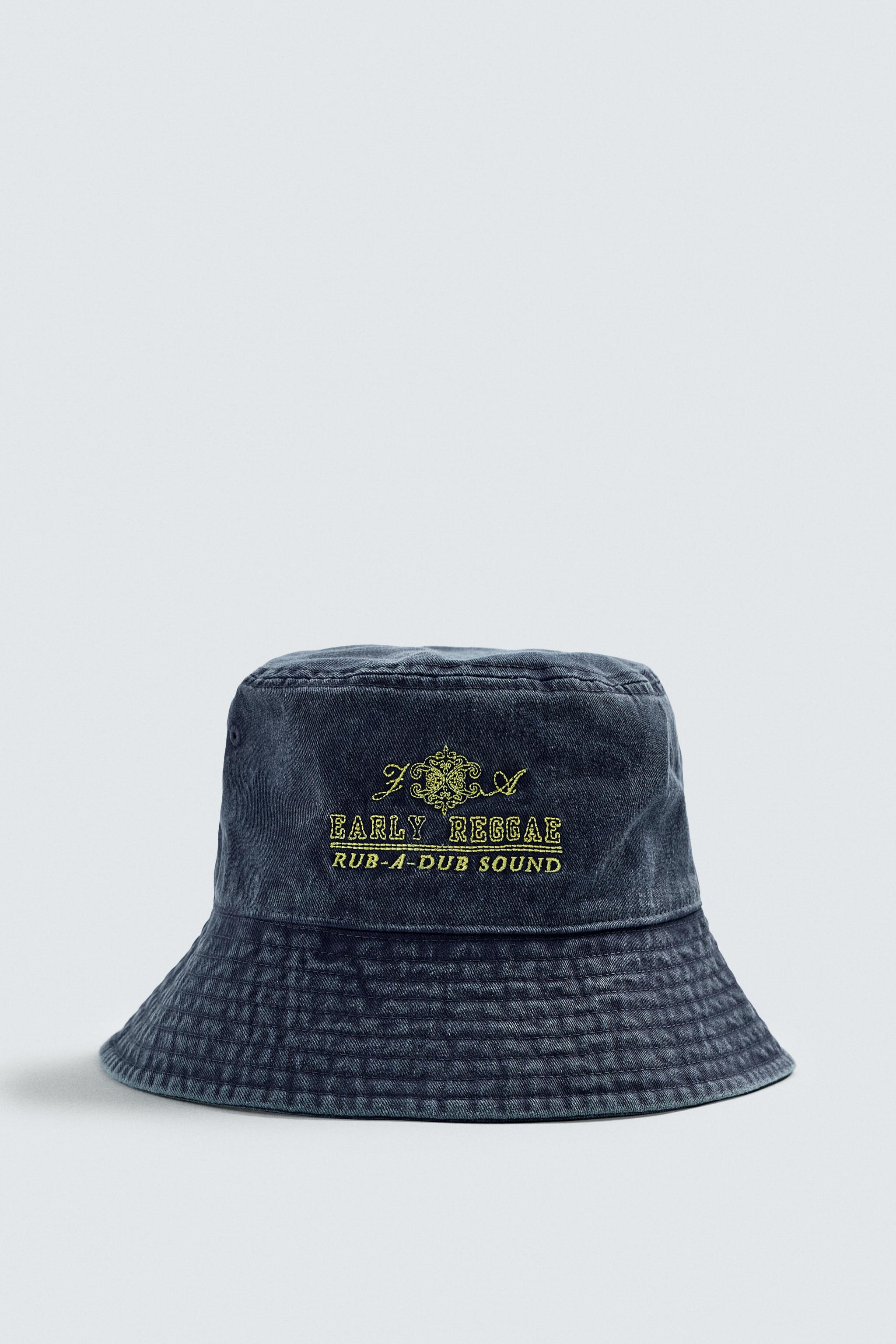CHAPEAU BOB LAVÉ BRODERIE CONTRASTE